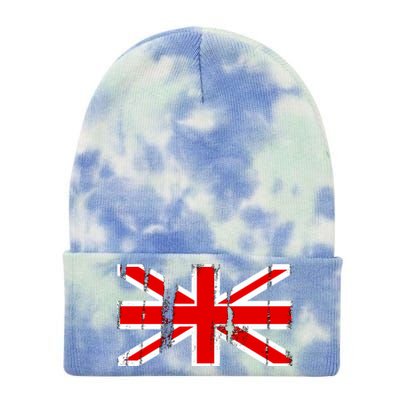 Great Britain Vintage British Union Flag Tie Dye 12in Knit Beanie