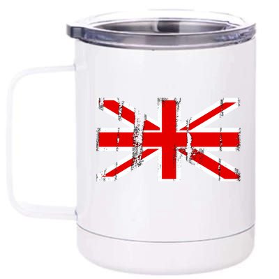 Great Britain Vintage British Union Flag 12 oz Stainless Steel Tumbler Cup