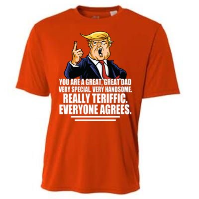 Great Dad! Everyone Agrees Trump Funny Father Cooling Performance Crew T-Shirt