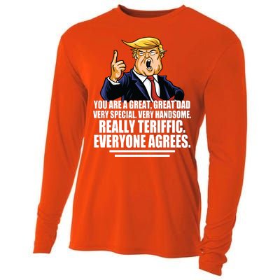 Great Dad! Everyone Agrees Trump Funny Father Cooling Performance Long Sleeve Crew