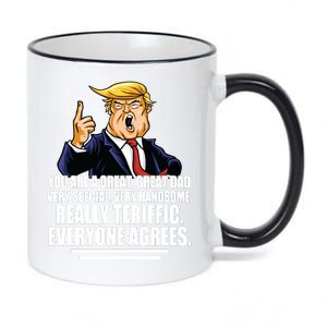 Great Dad! Everyone Agrees Trump Funny Father 11oz Black Color Changing Mug