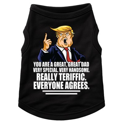 Great Dad! Everyone Agrees Trump Funny Father Doggie Tank
