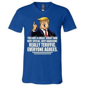 Great Dad! Everyone Agrees Trump Funny Father V-Neck T-Shirt