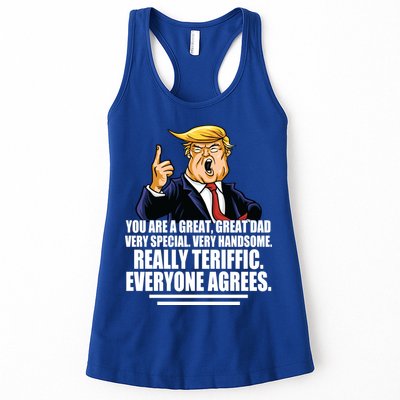 Great Dad! Everyone Agrees Trump Funny Father Womens Tank Top