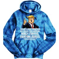 Great Dad! Everyone Agrees Trump Funny Father Tie Dye Hoodie