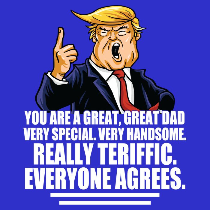 Great Dad! Everyone Agrees Trump Funny Father Women's V-Neck T-Shirt