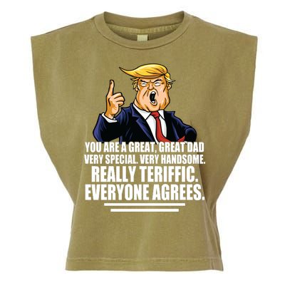 Great Dad! Everyone Agrees Trump Funny Father Garment-Dyed Women's Muscle Tee