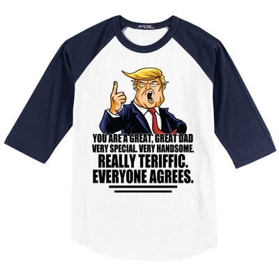 Great Dad! Everyone Agrees Trump Funny Father Baseball Sleeve Shirt