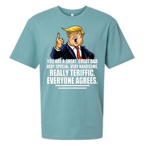 Great Dad! Everyone Agrees Trump Funny Father Sueded Cloud Jersey T-Shirt