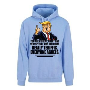 Great Dad! Everyone Agrees Trump Funny Father Unisex Surf Hoodie