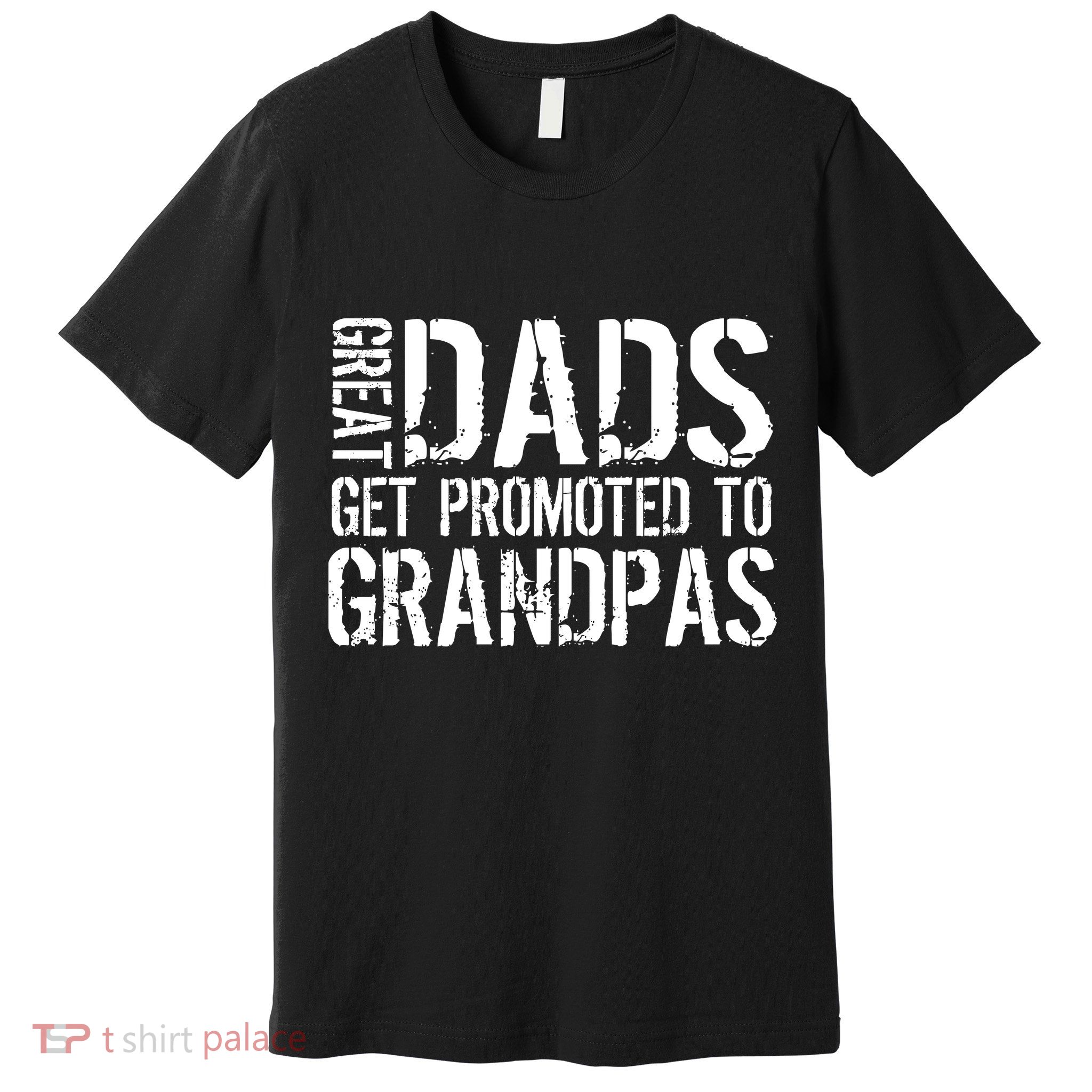 Great Dads Get Promoted To Grandpas Premium T-Shirt