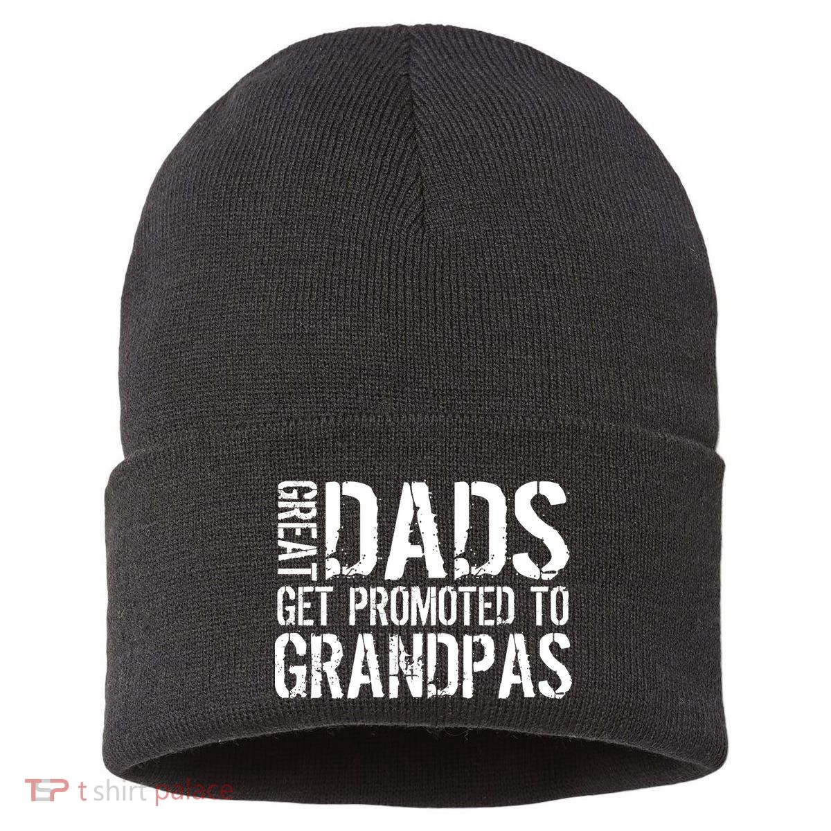 Great Dads Get Promoted To Grandpas Sustainable Knit Beanie