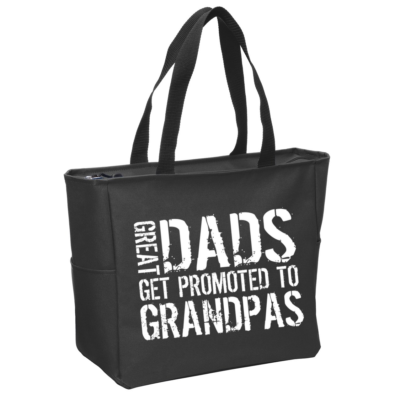 Great Dads Get Promoted To Grandpas Zip Tote Bag