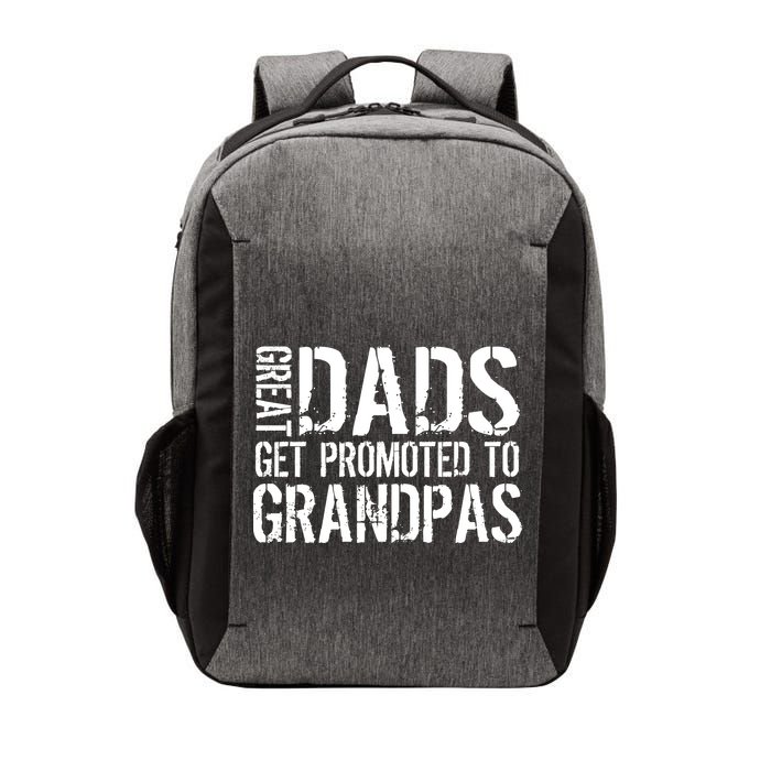Great Dads Get Promoted To Grandpas Vector Backpack