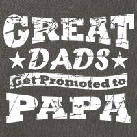Great Dads Get Promoted To Papa Cotton Canvas Backpack