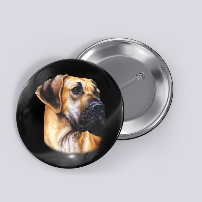 Great Dane Face Button