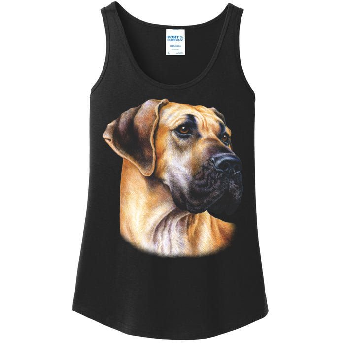 Great Dane Face Ladies Essential Tank