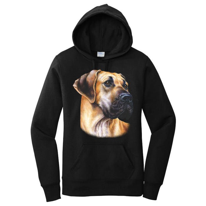 Great Dane Face Women's Pullover Hoodie