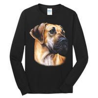 Great Dane Face Tall Long Sleeve T-Shirt