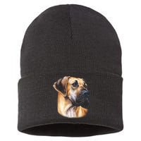 Great Dane Face Sustainable Knit Beanie