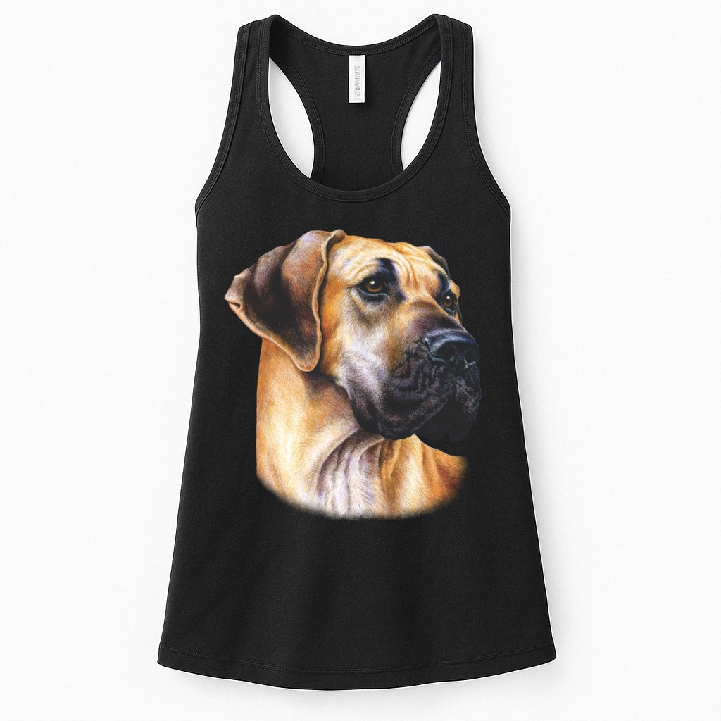 Great Dane Face Womens Tank Top