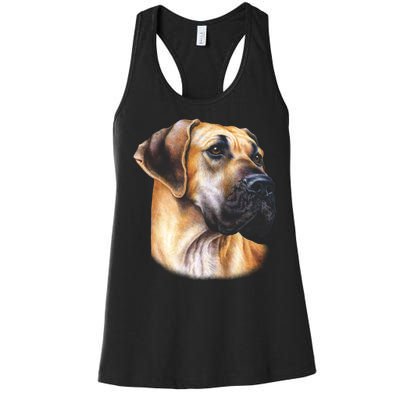 Great Dane Face Women's Racerback Tank