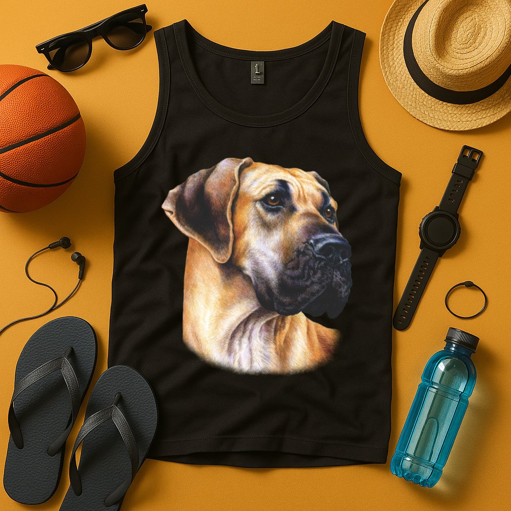Great Dane Face Tank Top