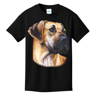 Great Dane Face Kids T-Shirt