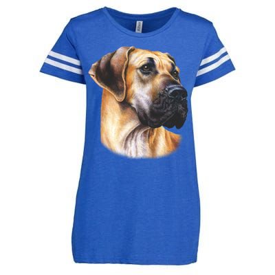 Great Dane Face Enza Ladies Jersey Football T-Shirt