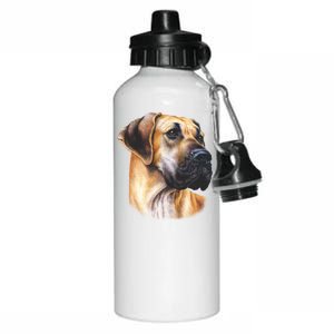 Great Dane Face Aluminum Water Bottle