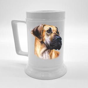 Great Dane Face Beer Stein