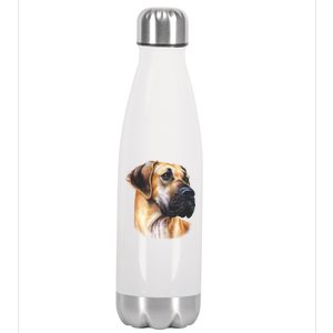 Great Dane Face Stainless Steel Insulated Water Bottle