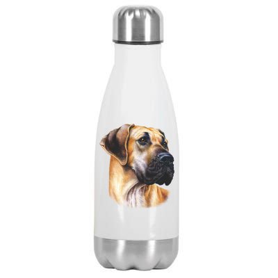 Great Dane Face Stainless Steel Insulated Water Bottle