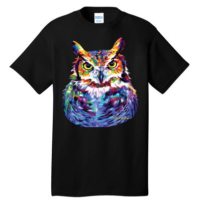 Great Horned Owl Tall T-Shirt