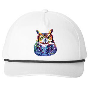 Great Horned Owl Snapback Five-Panel Rope Hat