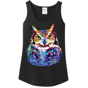 Great Horned Owl Ladies Essential Tank