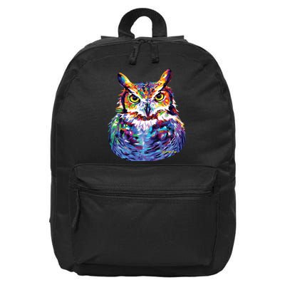 Great Horned Owl 16 in Basic Backpack