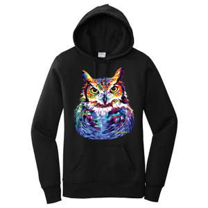 Great Horned Owl Women's Pullover Hoodie