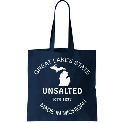Great Lakes State Unsalted Est 1837 Made In Michigan Bag