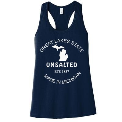 Great Lakes State Unsalted Est 1837 Made In Michigan Womens Tank Top