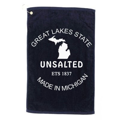 Great Lakes State Unsalted Est 1837 Made In Michigan Golf Towel