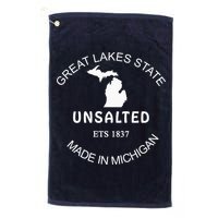 Great Lakes State Unsalted Est 1837 Made In Michigan Golf Towel