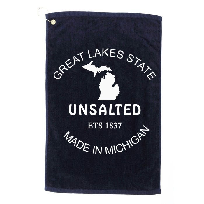 Great Lakes State Unsalted Est 1837 Made In Michigan Golf Towel
