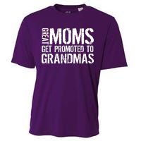 Great Moms Get Promoted To Grandmas Cooling Performance Crew T-Shirt