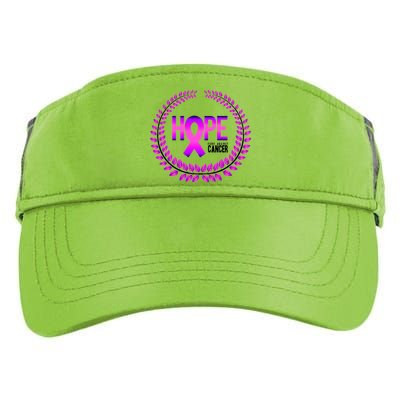 Great Seal Of Hope Breast Cancer Ribbon Adult Drive Performance Visor