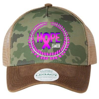 Great Seal Of Hope Breast Cancer Ribbon Legacy Tie Dye Trucker Hat