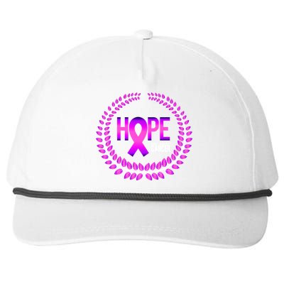 Great Seal Of Hope Breast Cancer Ribbon Snapback Five-Panel Rope Hat