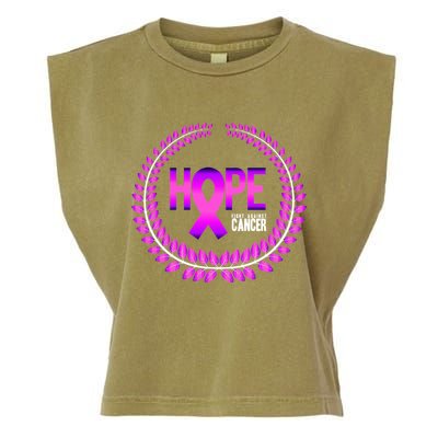 Great Seal Of Hope Breast Cancer Ribbon Garment-Dyed Women's Muscle Tee
