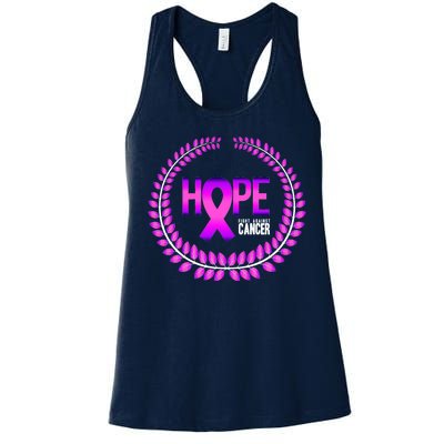 Great Seal Of Hope Breast Cancer Ribbon Women's Racerback Tank