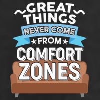 Great Things Never Come From Comfort Zones 11oz C Handle Ceramic Mug